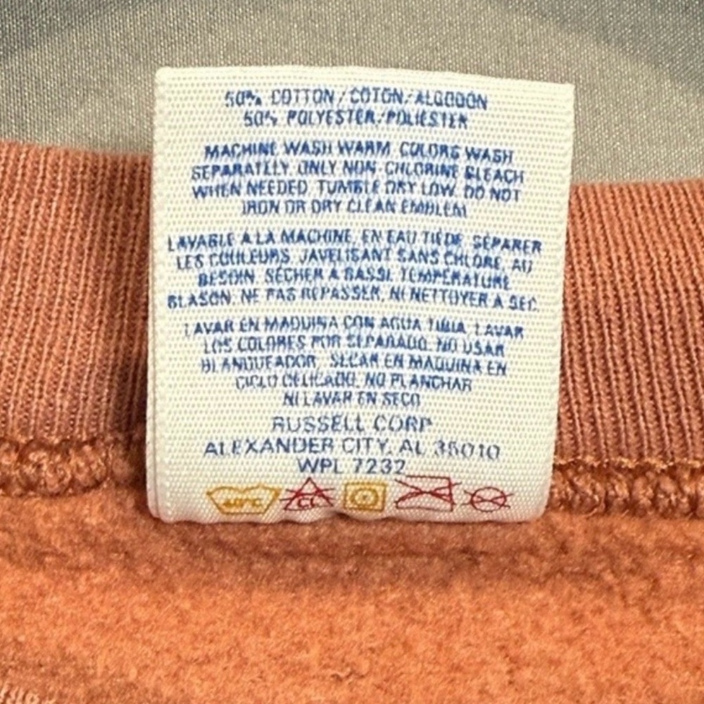Vintage Jerzees Fall for Greenville 90s Maple Crewneck Sweatshirt Large USA Made - Picture 8 of 8